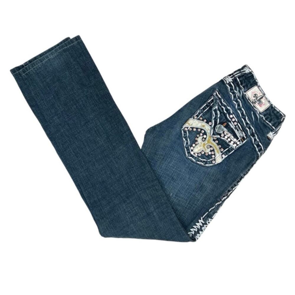 Womens Trendy Mid Rise Straight Leg Jeans Laguna Beach Size 27 Denim Pants